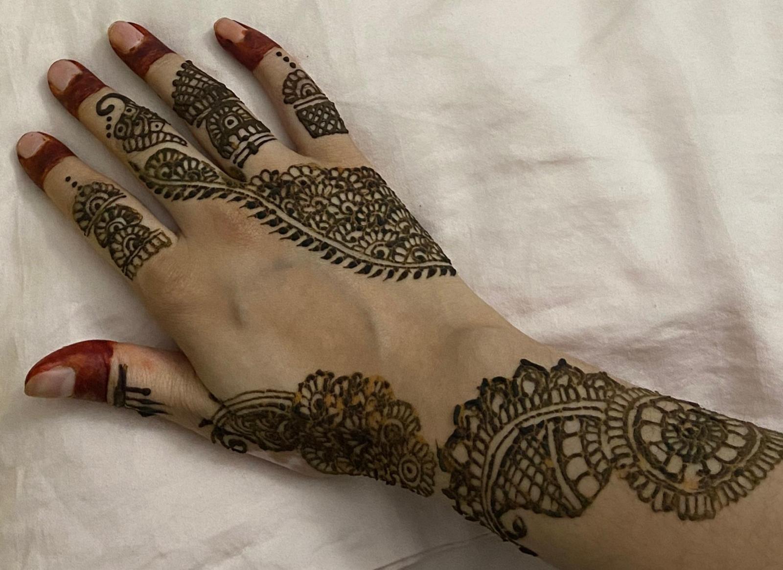 Traditional Indian mehndi design